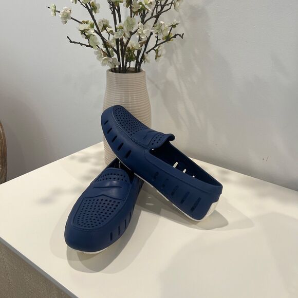 Floafers Country Club Driver 2.0 Men's Navy/White Rubber Loafers NWOB - Picture 3 of 6